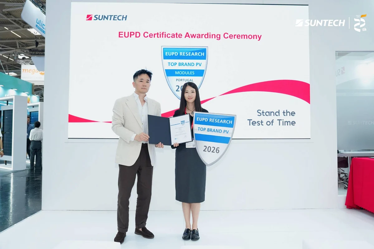 Suntech Recognized at Intersolar Europe 2026 for Strong Technical Performance