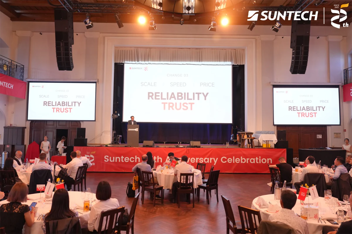 Suntech Hosts 25th Anniversary Customer Appreciation Gala in Munich
